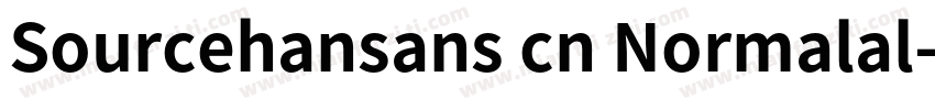 Sourcehansans cn Normalal字体转换